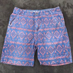 Red blue awesome pattern shorts